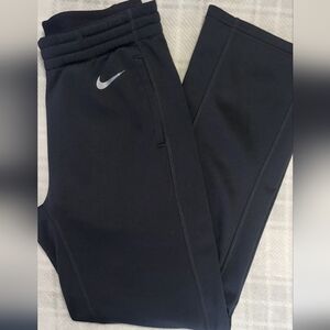 Nike Black Swoosh Athletic Dri-fit Joggers XS Fleece Lined